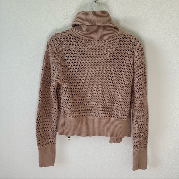 Varley Eloise Zip-through Knit in Brown SZ S - Picture 10 of 10